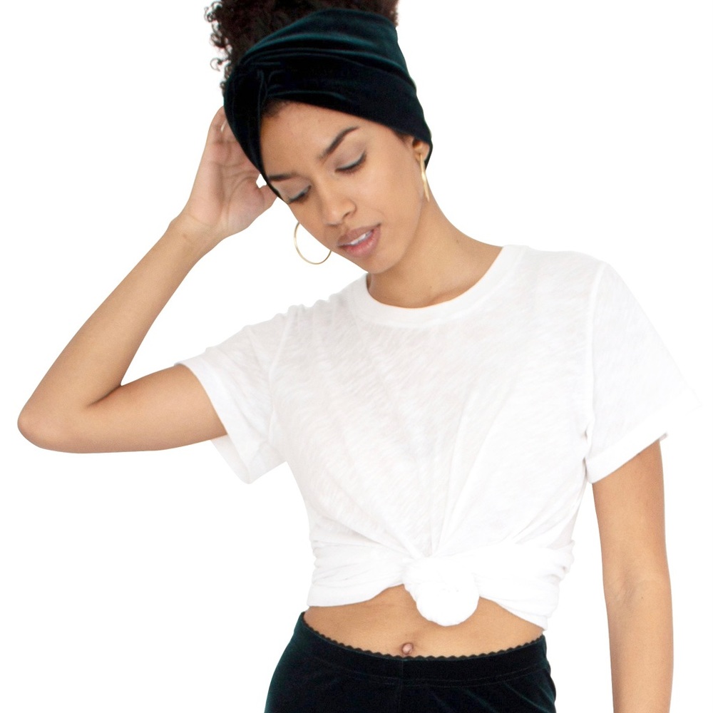 Gauzy Cotton Crew Neck T Shirt